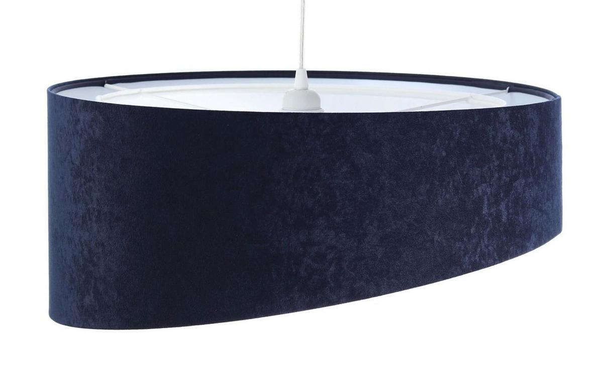HÄNGELEUCHTE Blau 50/23 cm - Weiß, Kunststoff (50/1/23cm) - ONZENO