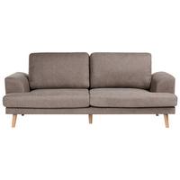 3-SITZER-SOFA Stoff Braun Kildal - Braun, Textil (214/90/96cm) - Beliani
