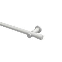 GARDINENSTANGE Platon Santo 320 cm (geteilt in 2 x 160 cm), 1-läufig (ohne Ringe), 20 mm Ø Weiß - Weiß, Metall (320cm) - INTERDECO