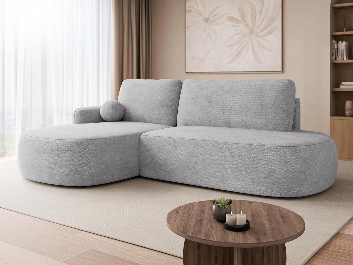 ECKSOFA Loridu O, Seite: Links - Schwarz/Grau, Holz/Kunststoff (274/174cm) - MIRJAN24