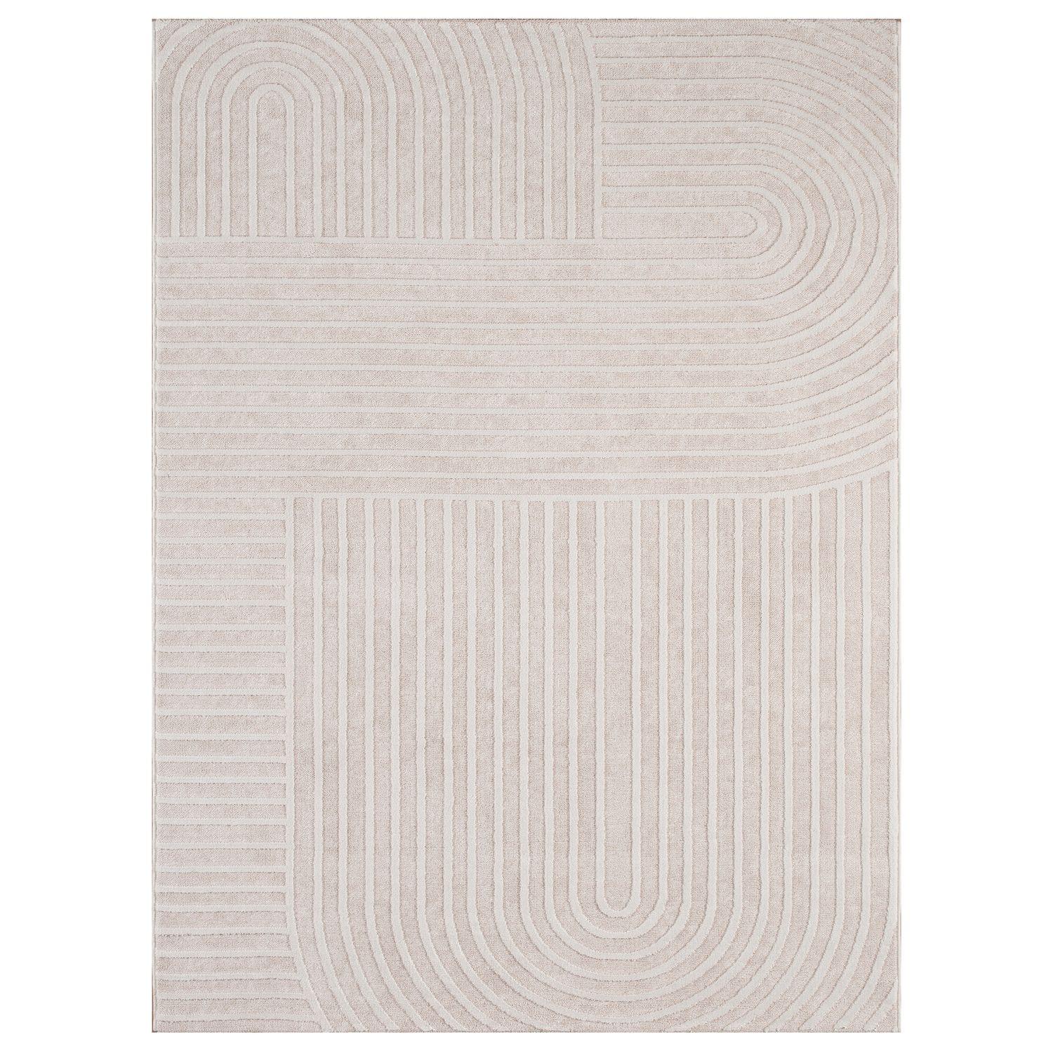 FLACHWEBETEPPICH Boho Creme 160 x 220 cm - Creme, Kunststoff (160/220cm) - TT Home