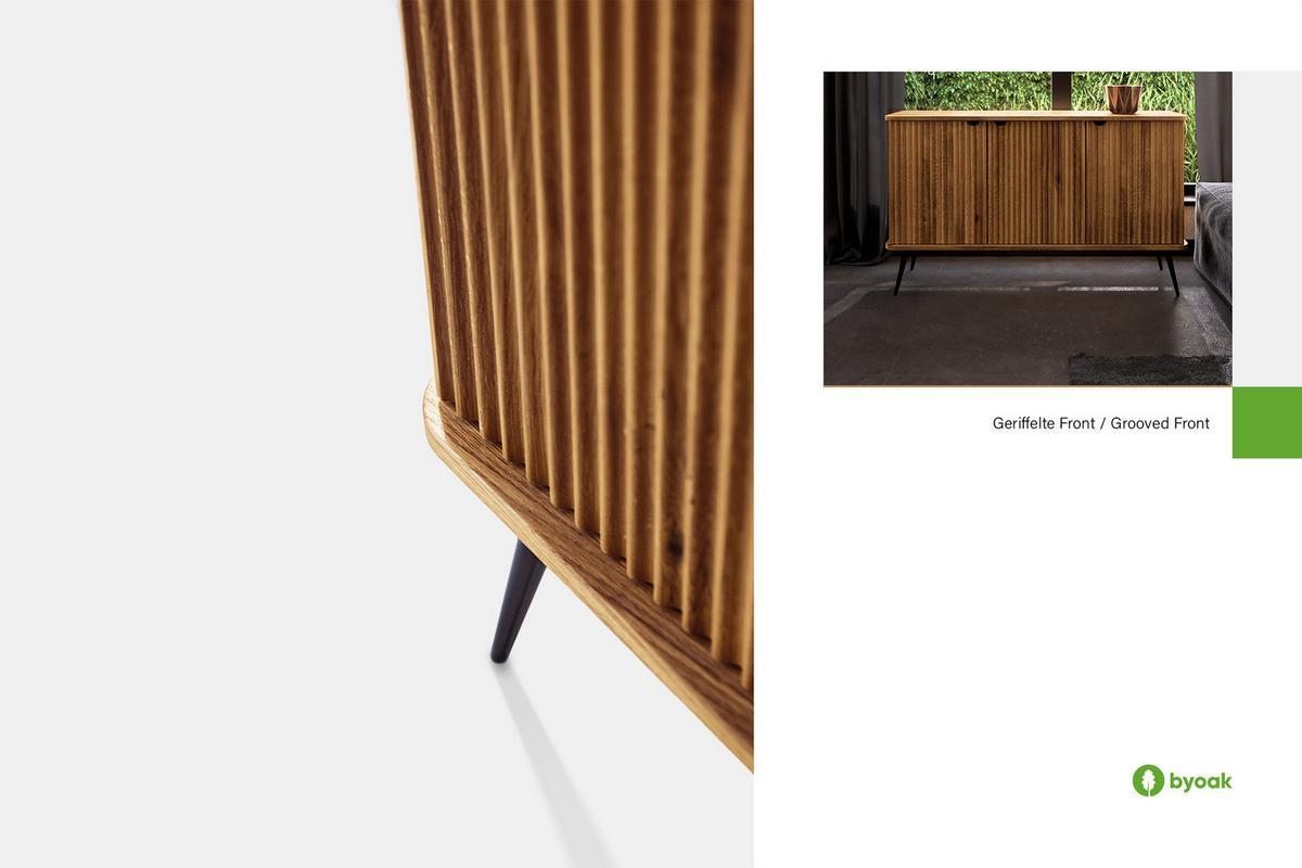 KOMMODE LINA Kernbuche - Kernbuche, Holz (144/87/46cm) - byoak