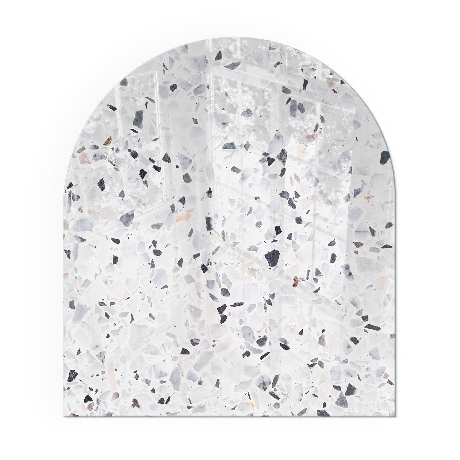 GLASPLATTE für Kamin 80x70 cm - Weiß, Glas (80/70/0.4cm) - TULUP