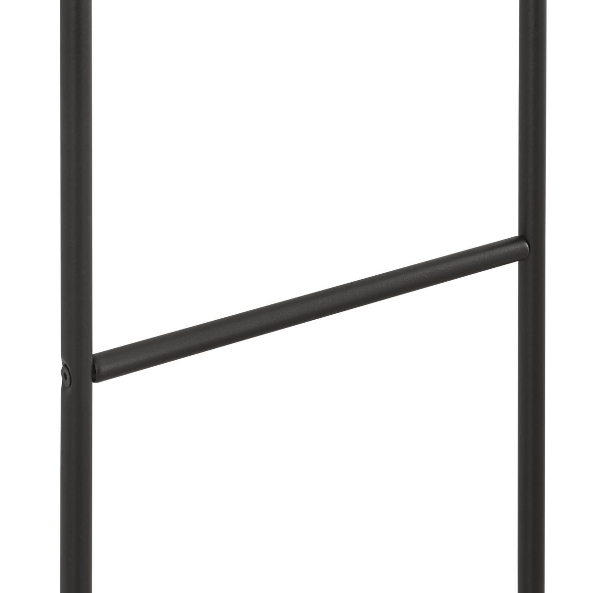 HANDTUCHLEITER Bodø - Schwarz, Metall (38/176/2cm) - [en.casa]