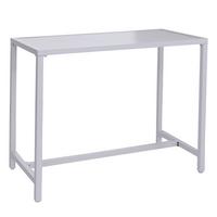 STEHTISCH eckig Grau - Grau, Metall (65/130/105cm) - MCW