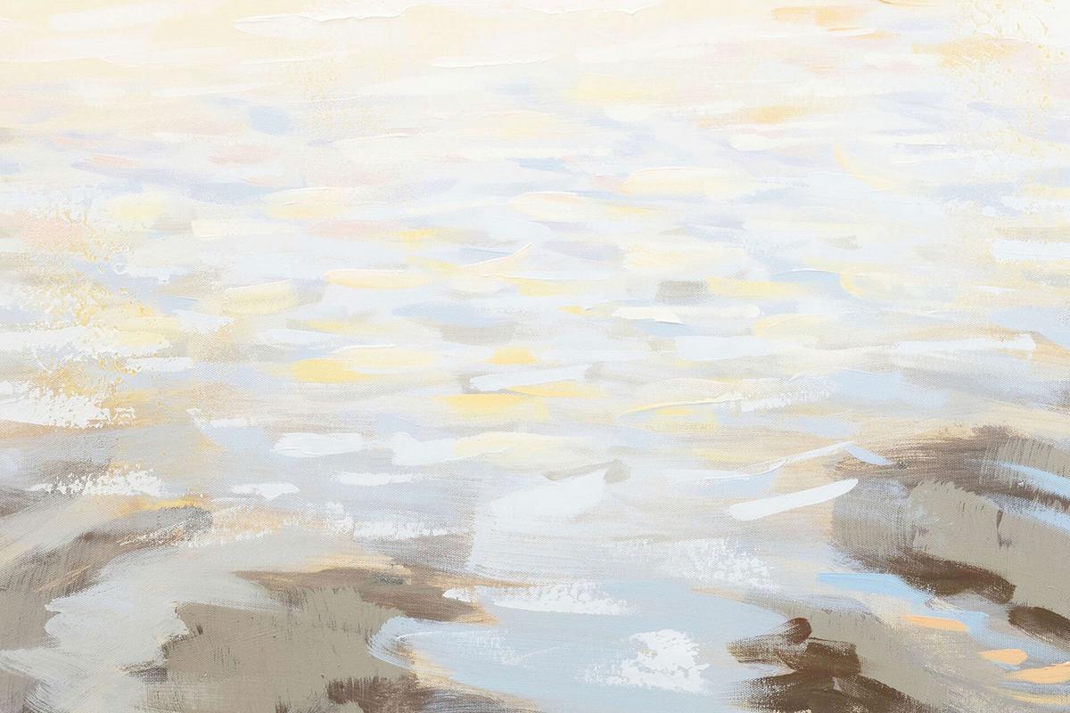 ACRYLBILD HANDGEMALT 100/75 cm - Beige, Holz/Textil (100/75cm) - KUNSTLOFT