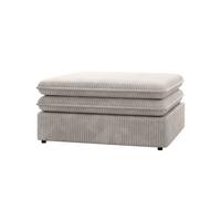 MASSENO Sitzhocker SCORZA, Modern Polsterhocker, Fußhocker Creme - Creme, Holzwerkstoff/Kunststoff (85/43/85cm) - MASSENO