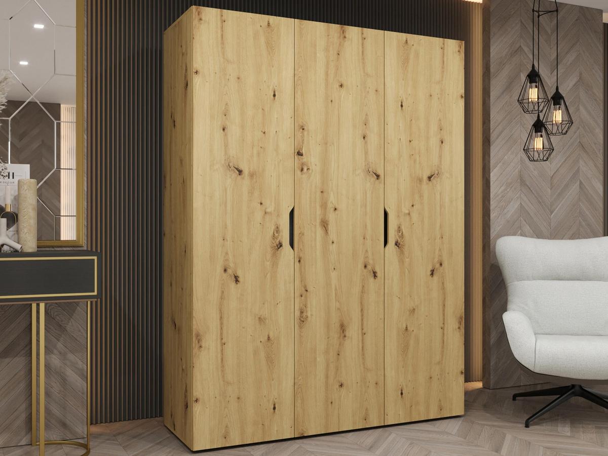 DREHTÜRENSCHRANK Malaga 150 - Eiche Artisan, Holzwerkstoff (150/202/52cm) - MIRJAN24