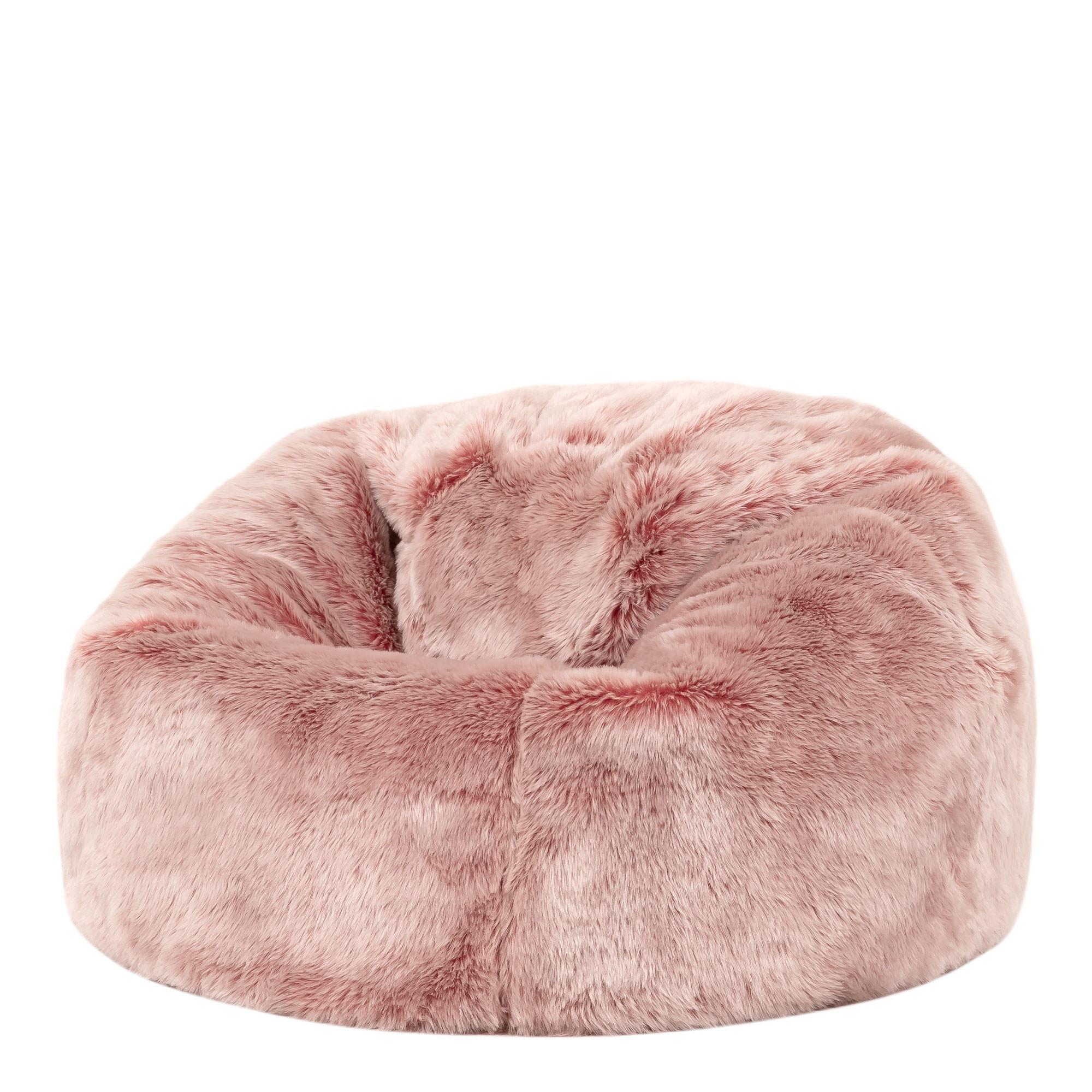 SITZSACK aus Kunstfell für Kinder - Pink, Kunststoff (65/45/65cm) - icon