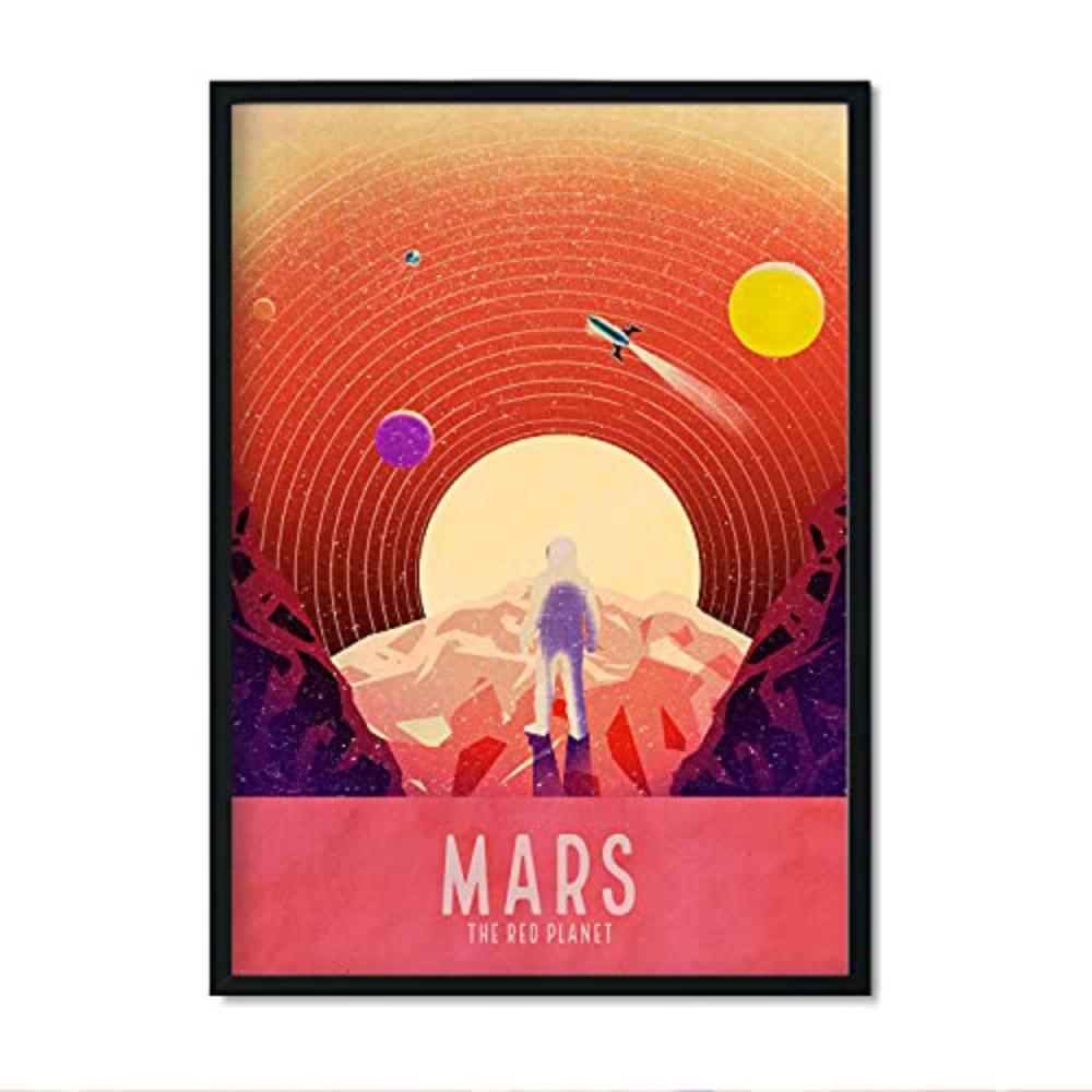 POSTER Weltraum & Planeten A4 Rahmenlos - Klar, Papier (29.7/5/21cm) - Nacnic