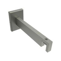 TRÄGER FÜR GARDINENSTANGEN INNENLAUF 14x35 mm, Smartline 1-läufig lang, Edelstahl-Optik - Edelstahlfarben, Metall (14.5/6.5/4.5cm) - INTERDECO