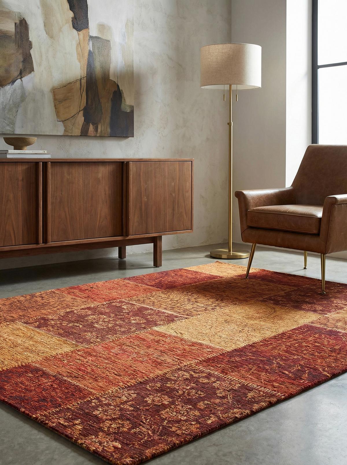 TEPPICH COQUET, geometrisch, Orange, 200 x 290 cm - Orange, Textil (290/200cm) - KADIMA DESIGN