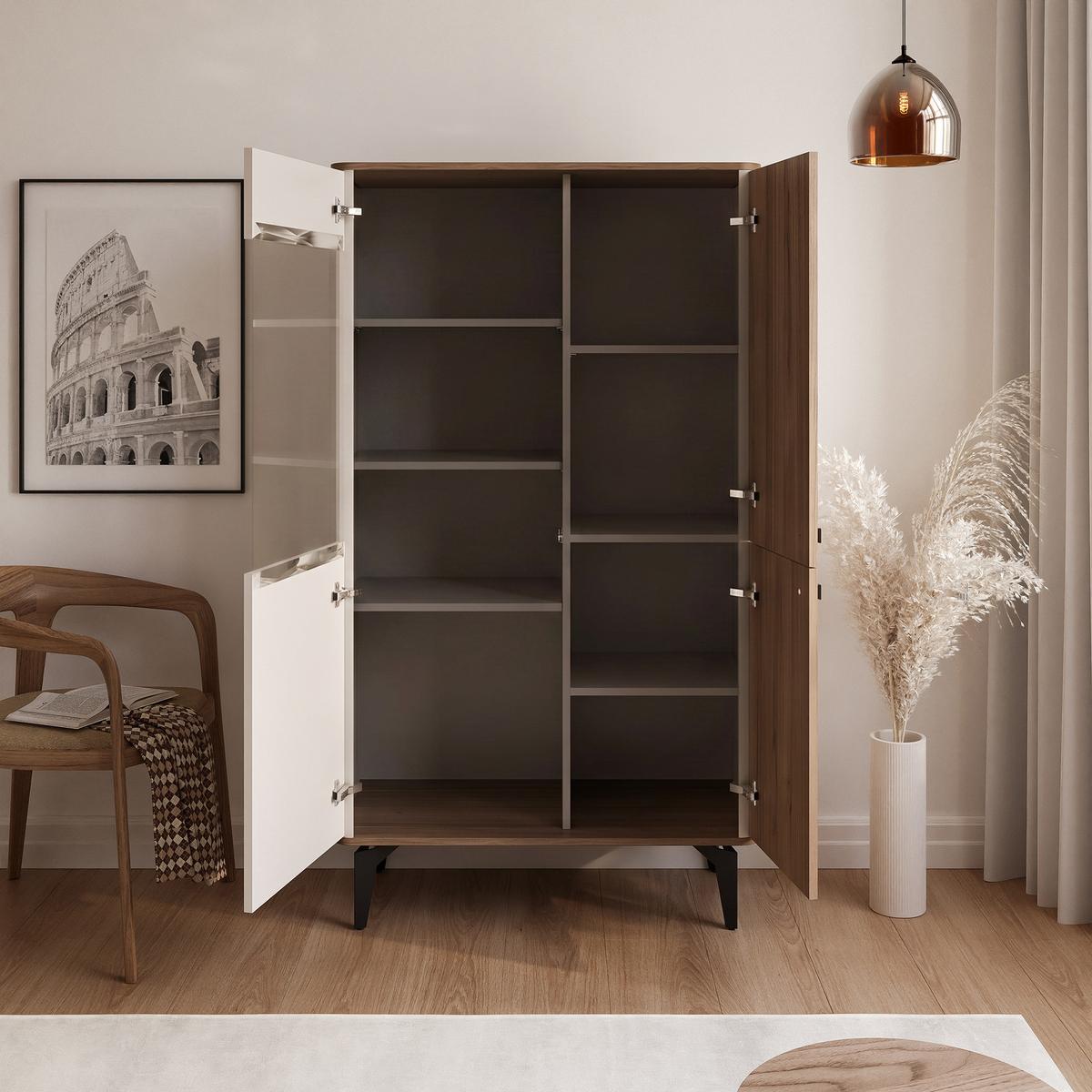 VITRINE BELLAGIO - Kaschmir, Holzwerkstoff (88/156/40cm) - Idohome