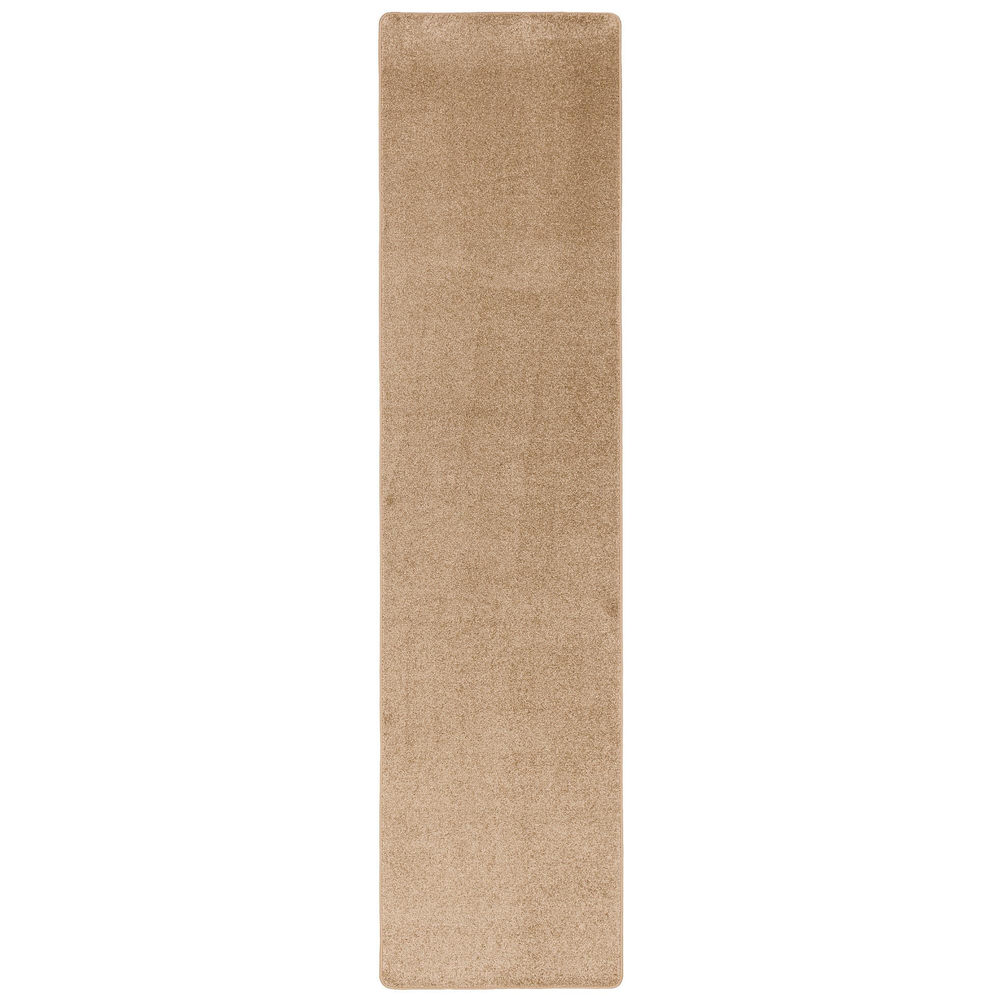 HOCHFLOR VELOURS LÄUFER TEPPICH LUNA - Cognac, Textil (100/400cm) - Snapstyle