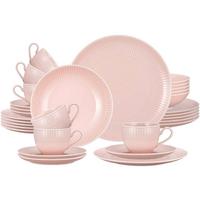 KOMBI-SERVICE Amina Rosé 30-tlg. - Rosa, Keramik (2/2/2cm) - Seltmann Weiden