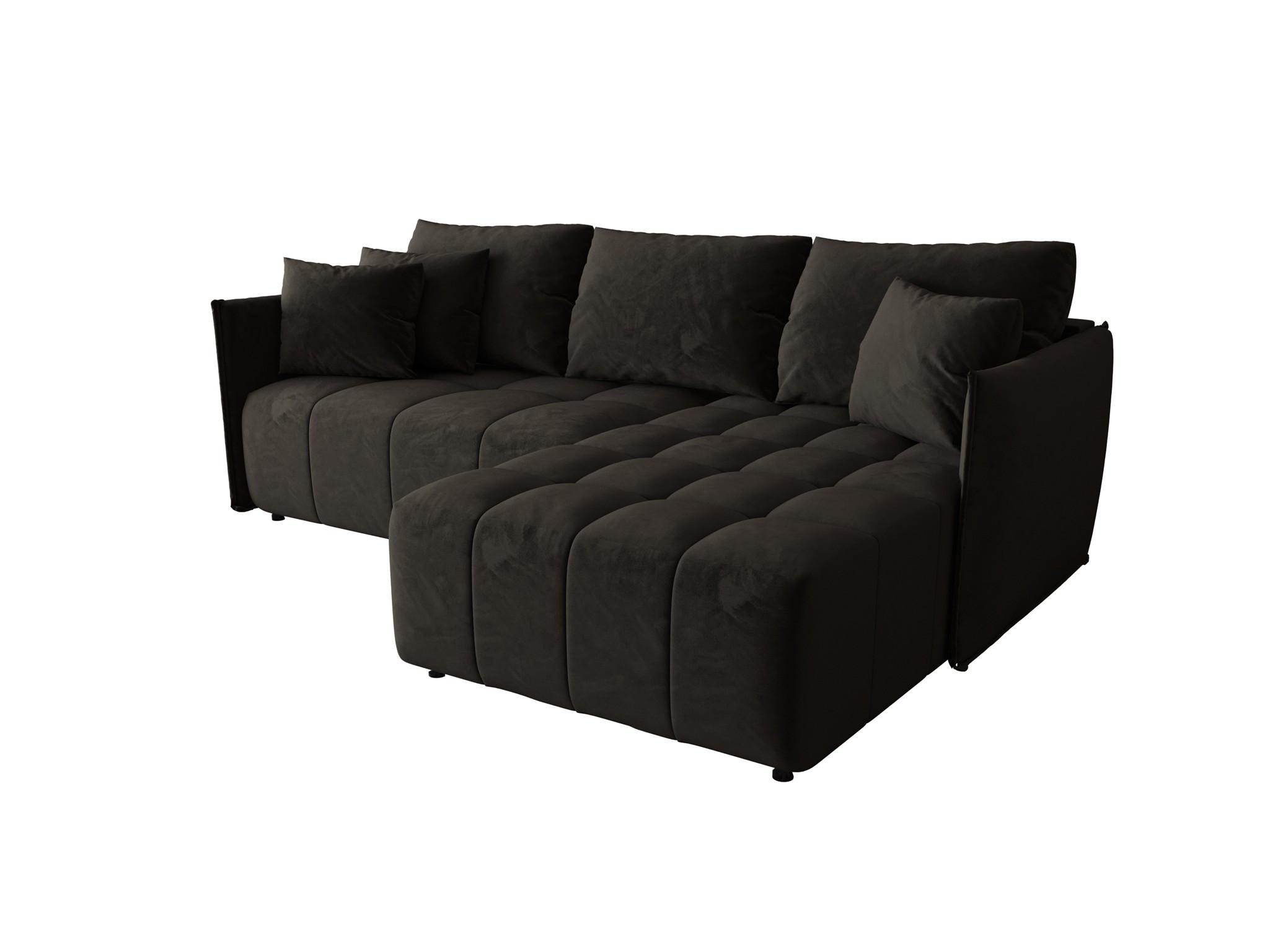 ECKSOFA Treviso - Dunkelgrau, Holzwerkstoff/Textil (245/185cm) - Fun Möbel