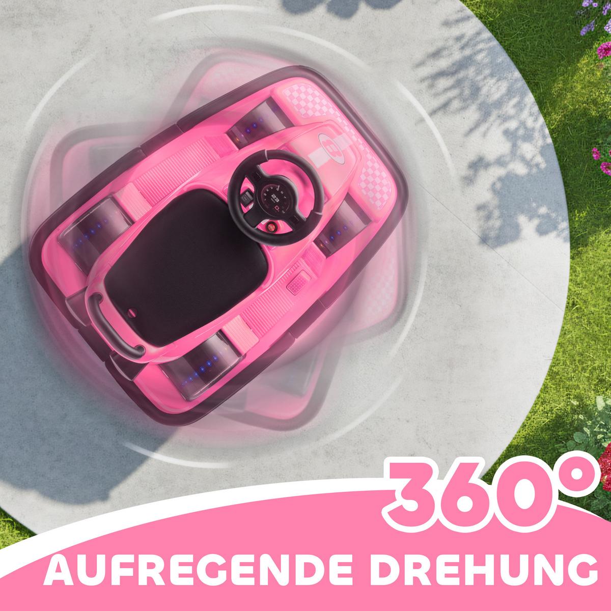AUTOSCOOTER Metall Kunststoff Rosa - Dunkelrosa, Metall (74/53/48cm) - AIYAPLAY