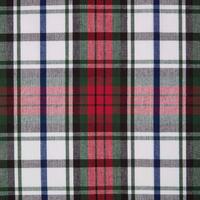 BAUMWOLLSTOFF Meterware Schottenkaro Macduff rot-weiß-grün, 150 cm - Rot, Textil (150/100cm) - Homescapes