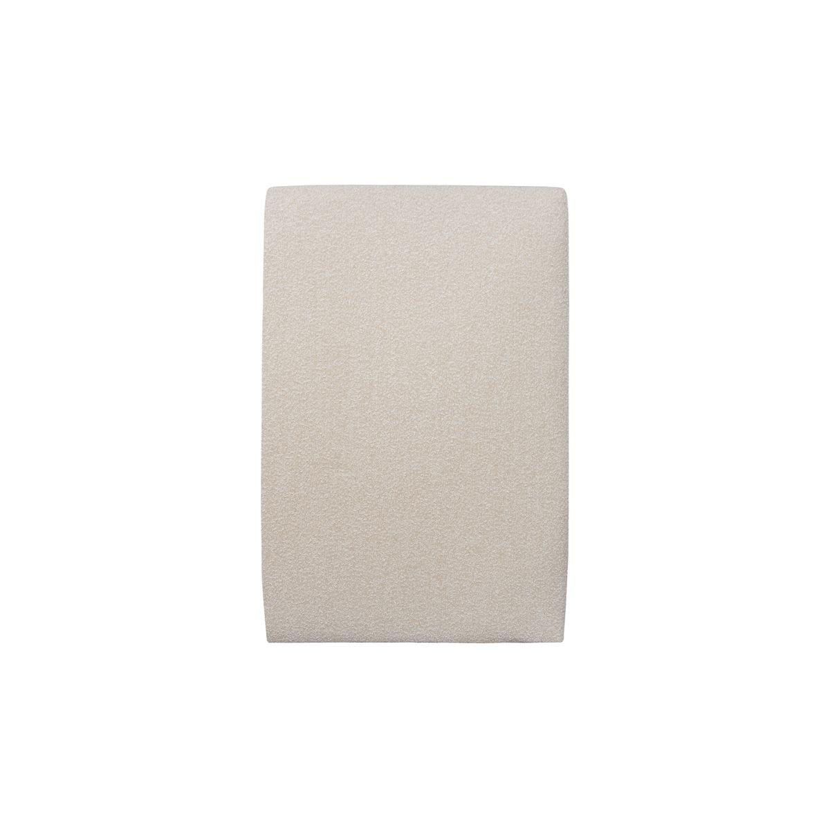 KOPFTEIL gepolstertes – hellbeiger Bouclé-Stoff - 90 cm - Beige, Karton/Holz (90/120/10cm) - Sommeil de Plomb