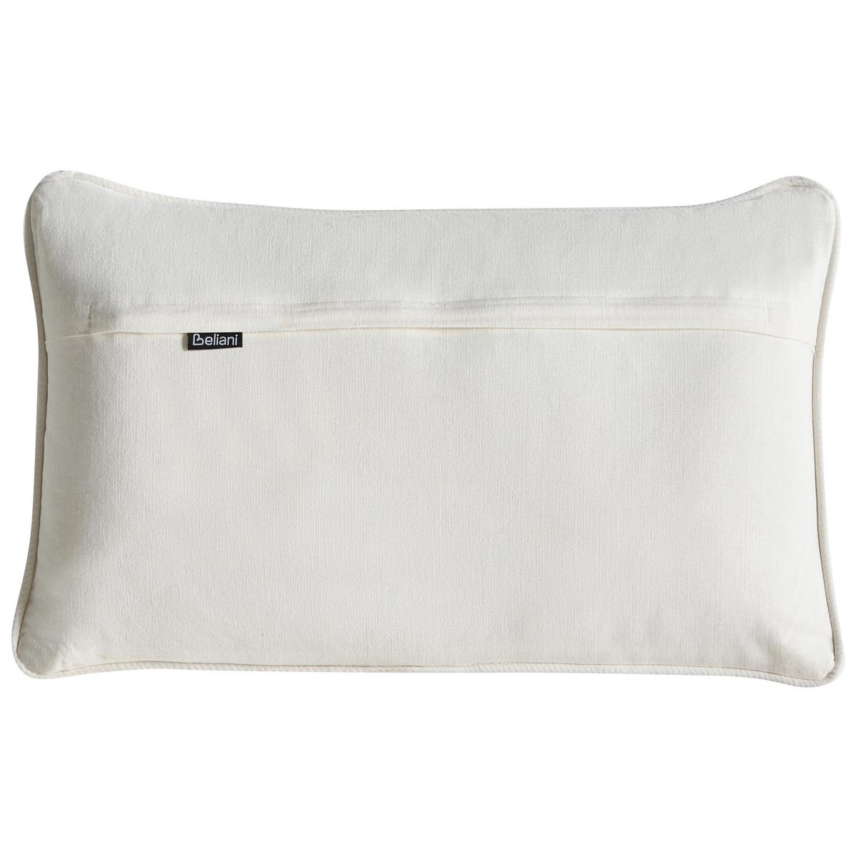 DEKOKISSEN 2er-Set Weiß 30/50 cm Madhuca - Weiß, Textil (30/50cm) - Beliani