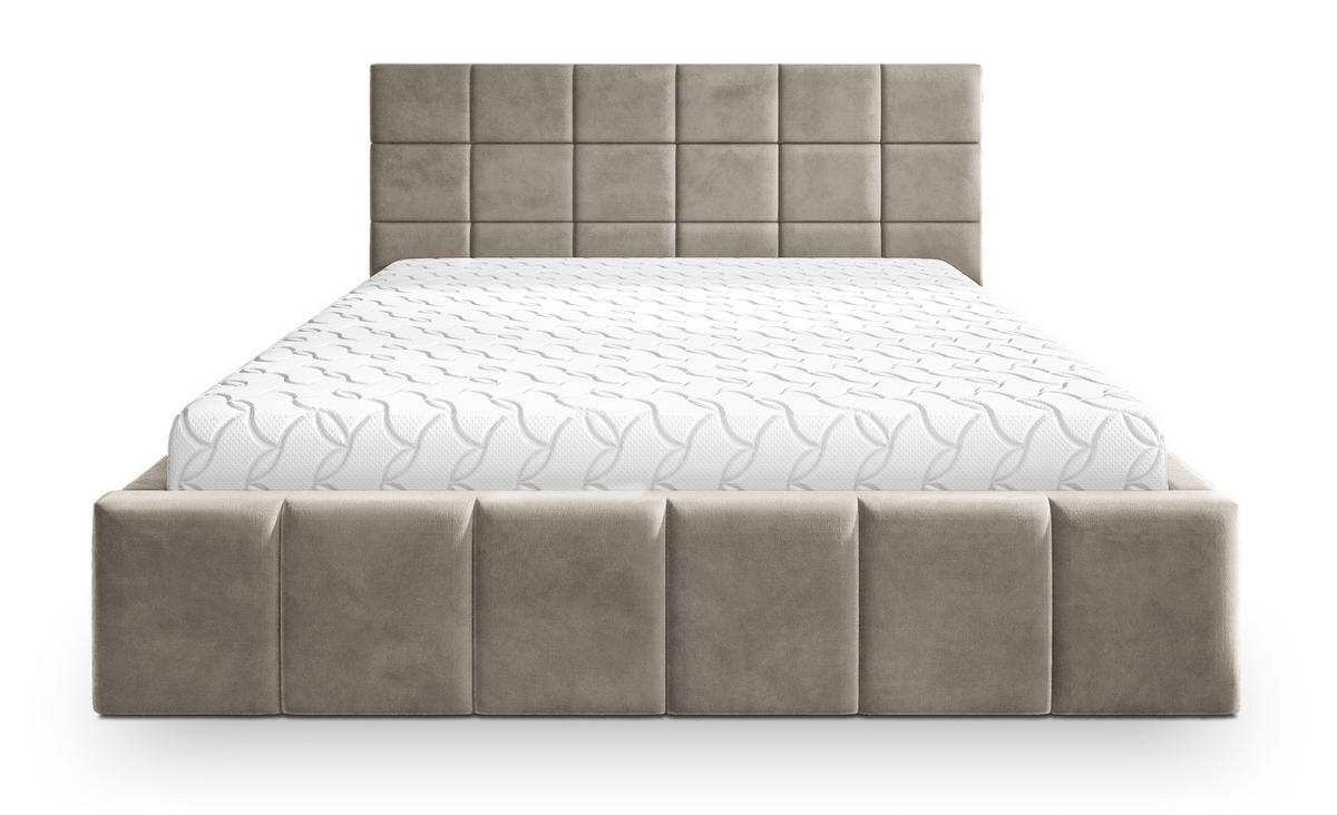 POLSTERBETT VERTO K 120x200 cm mit Bettkästen - Beige - Beige, Holz/Textil - MASSENO