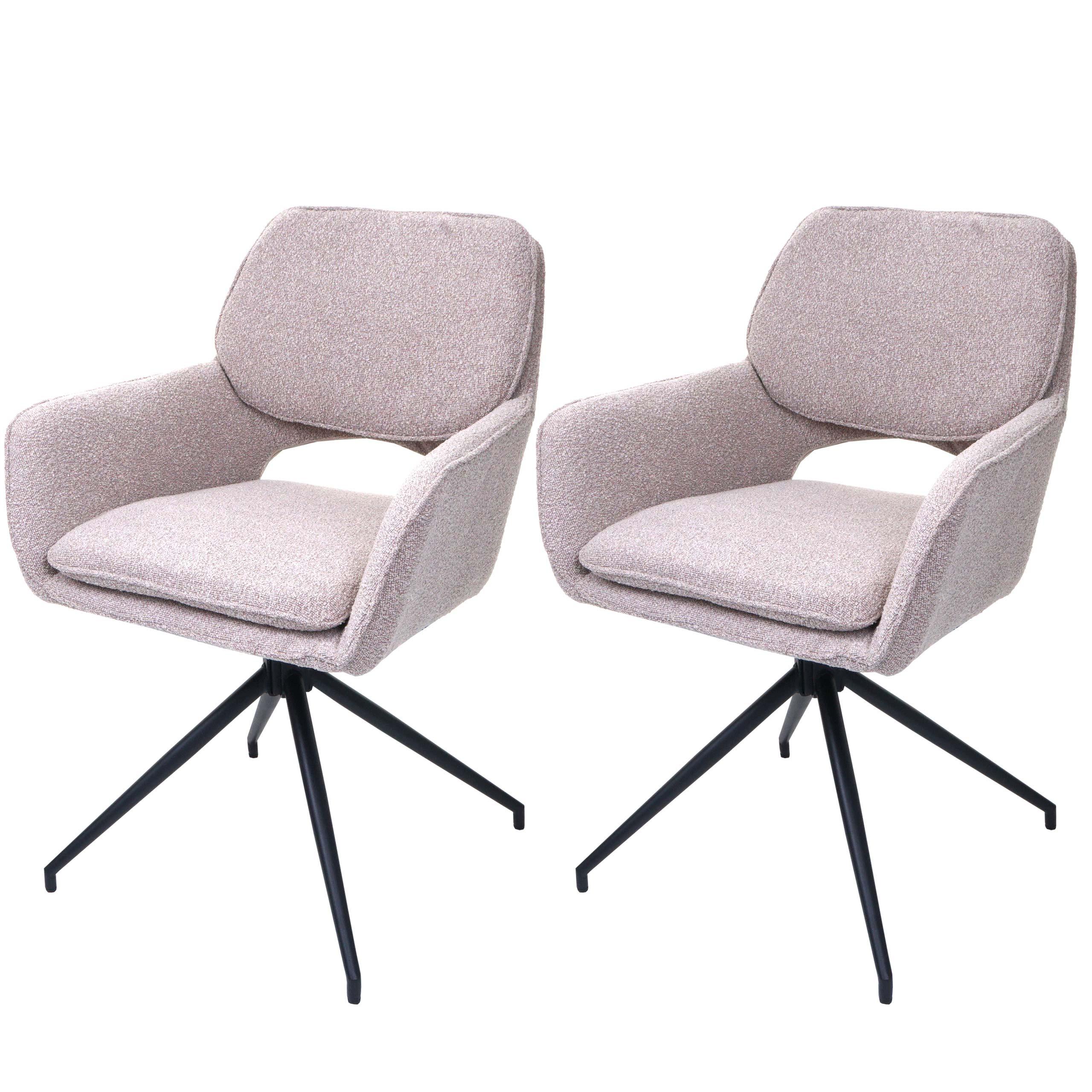 ESSZIMMERSTUHL Beige 2er-Set - Beige, Textil (57/86/61cm) - MCW