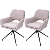 ESSZIMMERSTUHL Beige 2er-Set - Beige, Textil (57/86/61cm) - MCW