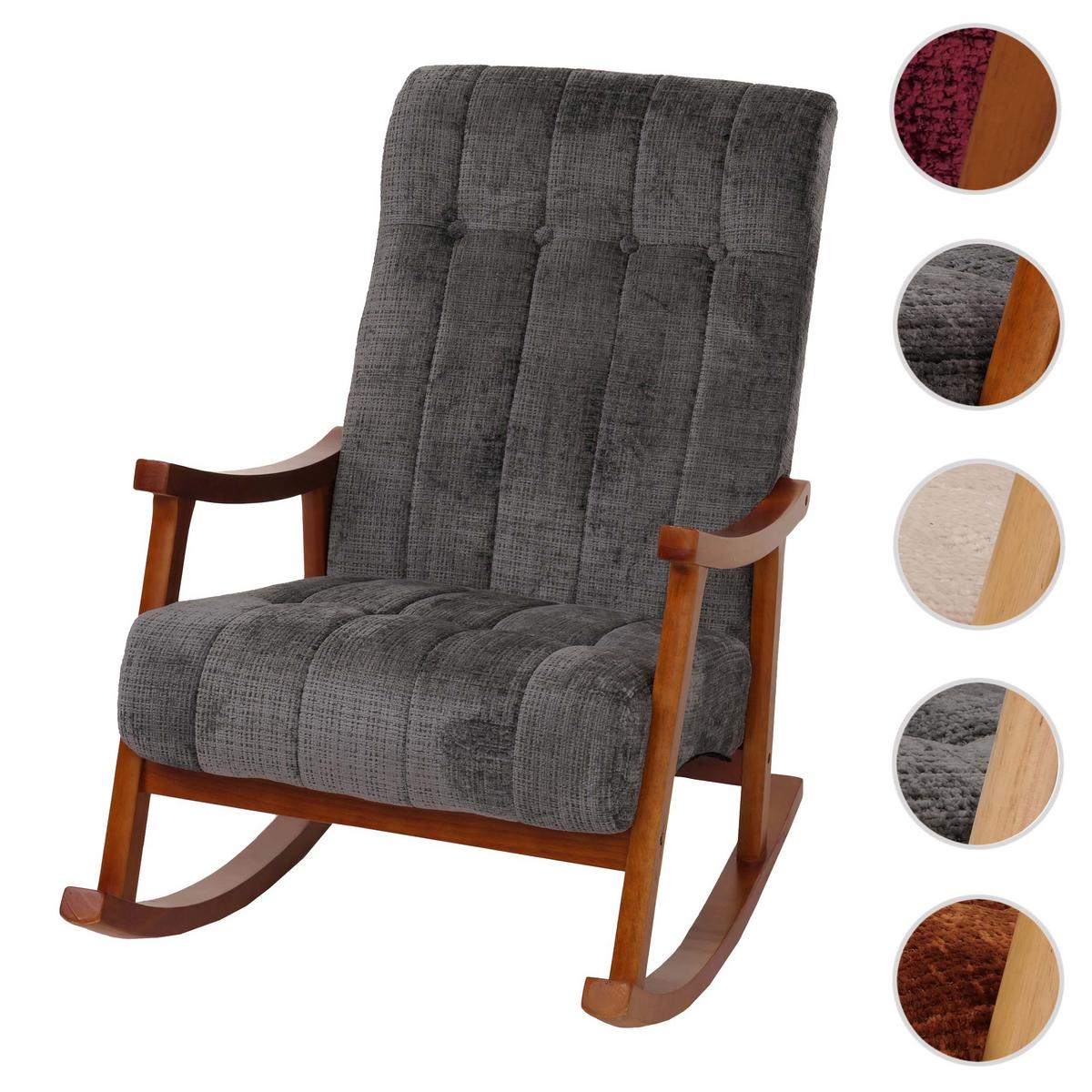 SCHAUKELSTUHL Grau - Dunkelgrau/Grau, Textil (64/97/85cm) - MCW