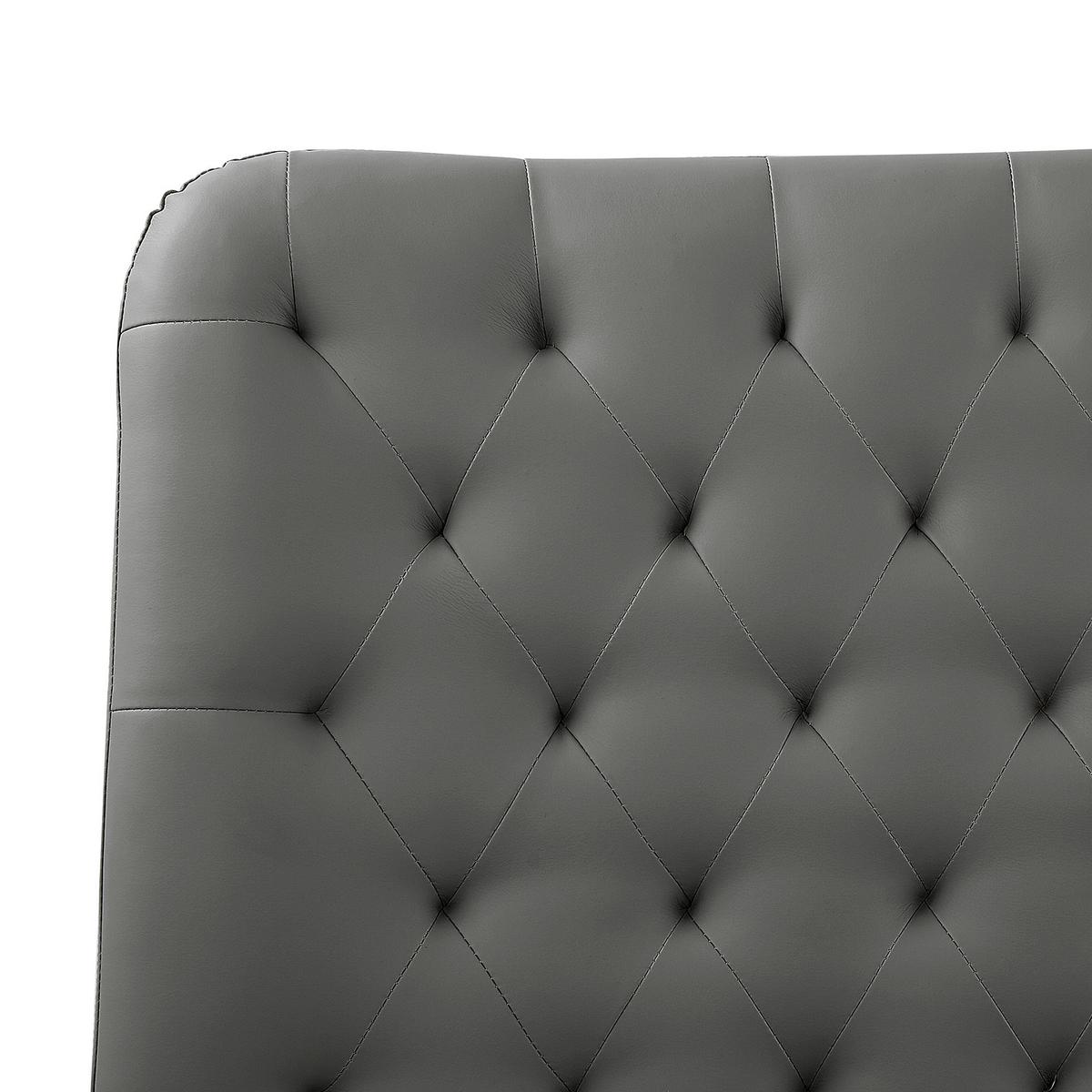 BETT 180/200cm Grau Essonne - Grau, Textil (180/200cm) - Beliani