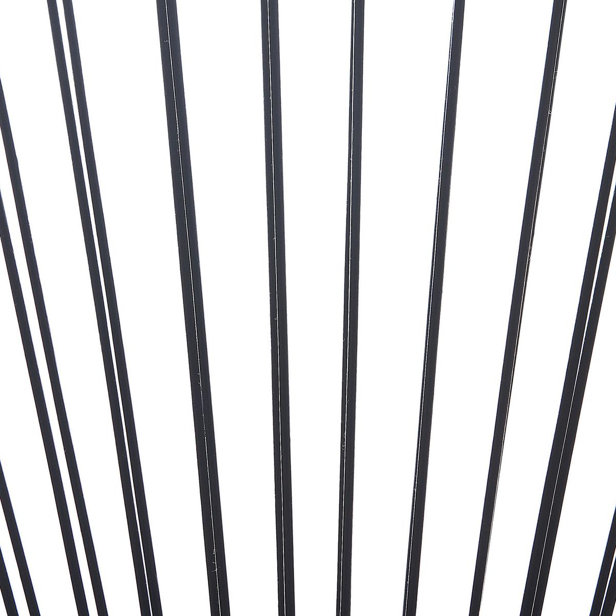 RATTANSTUHL Kunststoff schwarz 70 cm Acapulco II - Schwarz, Kunststoff (70/87/90cm) - Beliani