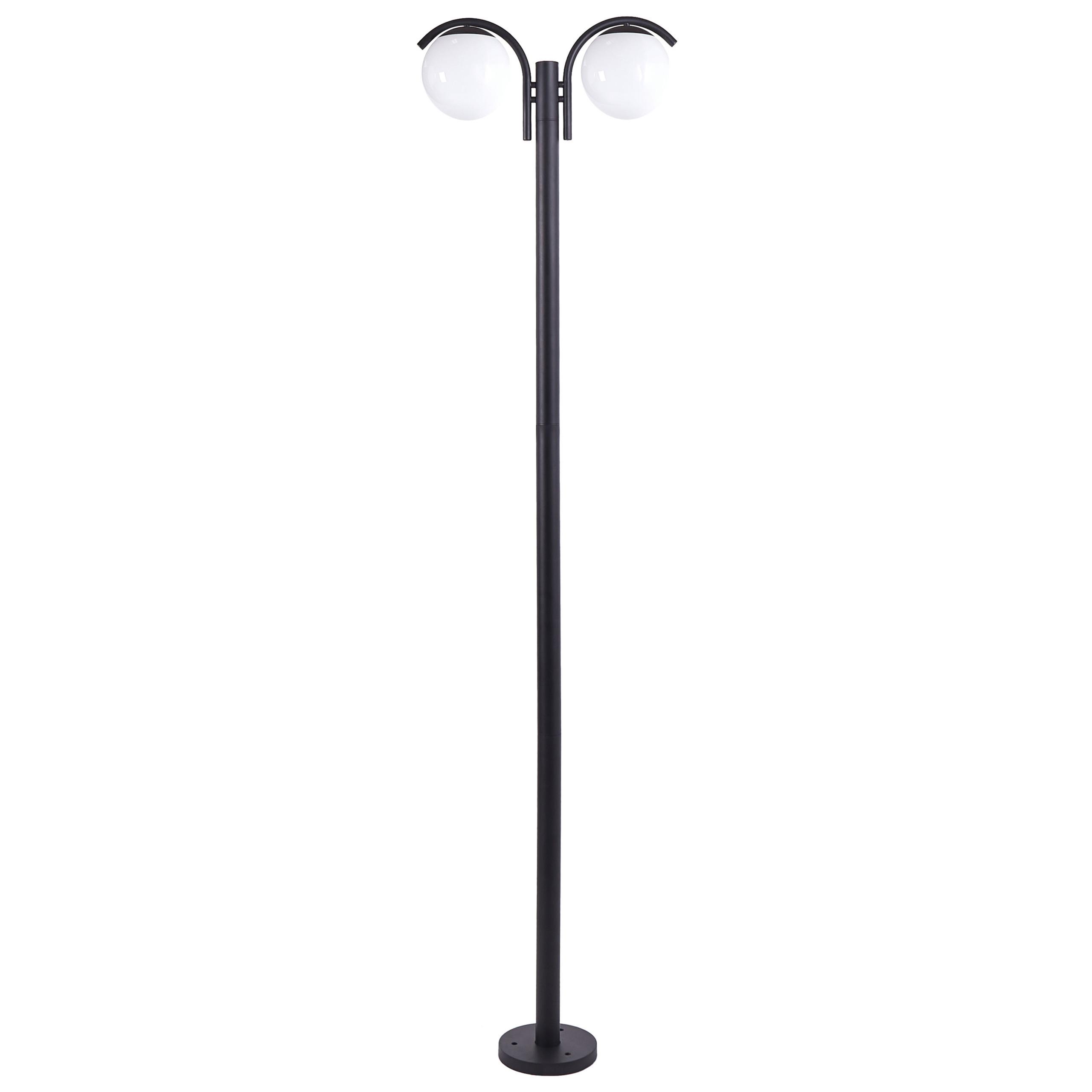 AUSSENLATERNE Schwarz Kulsi - Schwarz, Metall (20/50/205cm) - Beliani