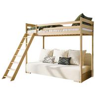 BETT 90/200 Orlane Holz und Weiß - Weiß, Holz (90/200cm) - Petits-meubles