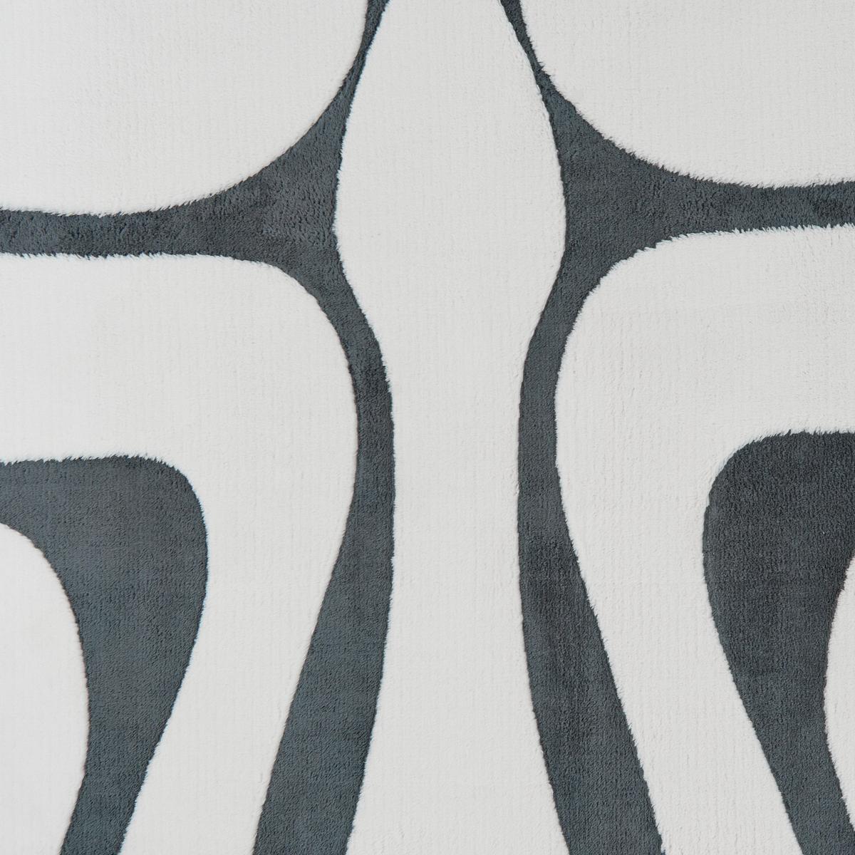 TEPPICH Grau/Weiß 160/230 cm Hartz - Creme/Grau, Textil (160/230cm) - Beliani