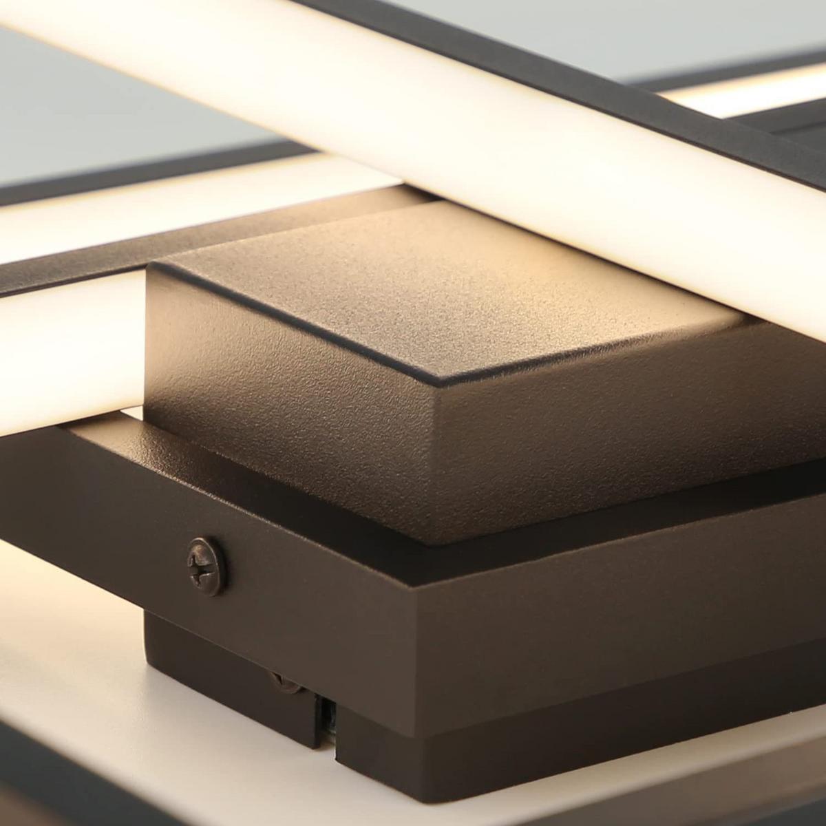 LED-DECKENLEUCHTE Zeno 65/47/7.5 cm - Schwarz, Metall (65/47/7.5cm) - Nettlife