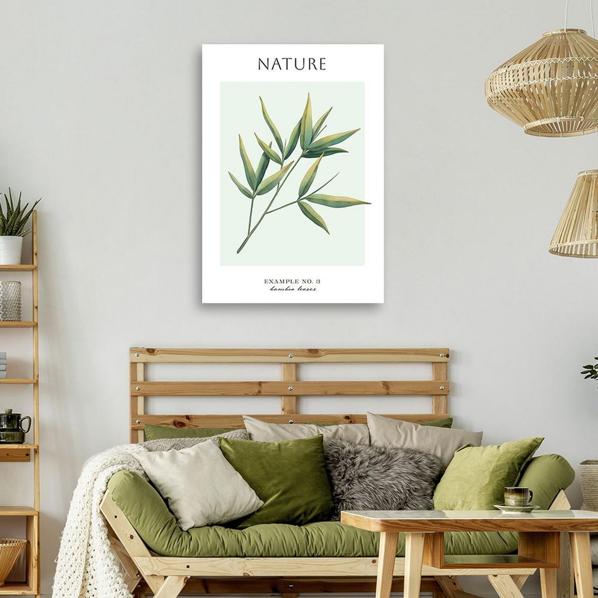 KUNSTDRUCK Grün 70/100 cm - Grün, Textil (70/100cm) - KUNSTLOFT