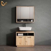 BADMÖBEL-SET Temo Artisan-Eiche 2 Teile - Eiche Artisan, Holzwerkstoff (80/64/40cm) - Livinity®