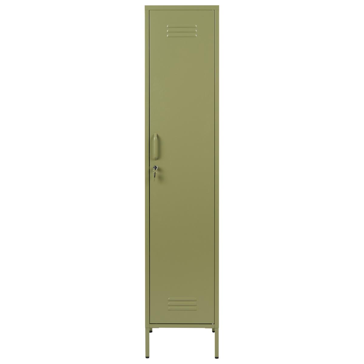 BÜROSCHRANK Metall Grün Frome - Grün, Metall (38/185/50cm) - Beliani
