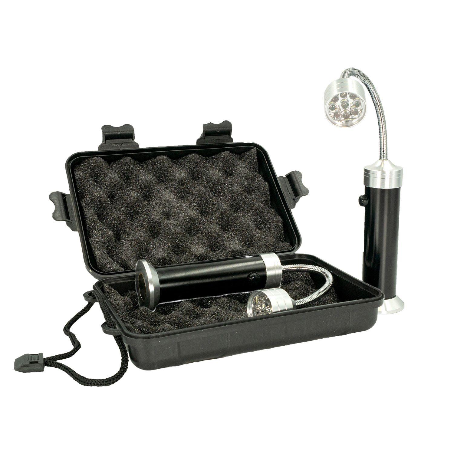 GRILLLEUCHTE Magnetisch LED Aufbewahrungsbox (2.tlg-Set) - Silberfarben, Metall (3.8/3.8/25cm)