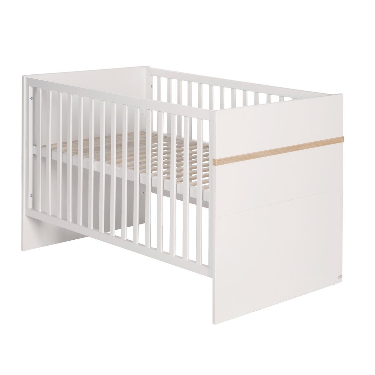 BABYZIMMER-SET Pia mit breiter Wickelkommode 2-teilig - Weiß, Holzwerkstoff (76/81/142.5cm) - Roba