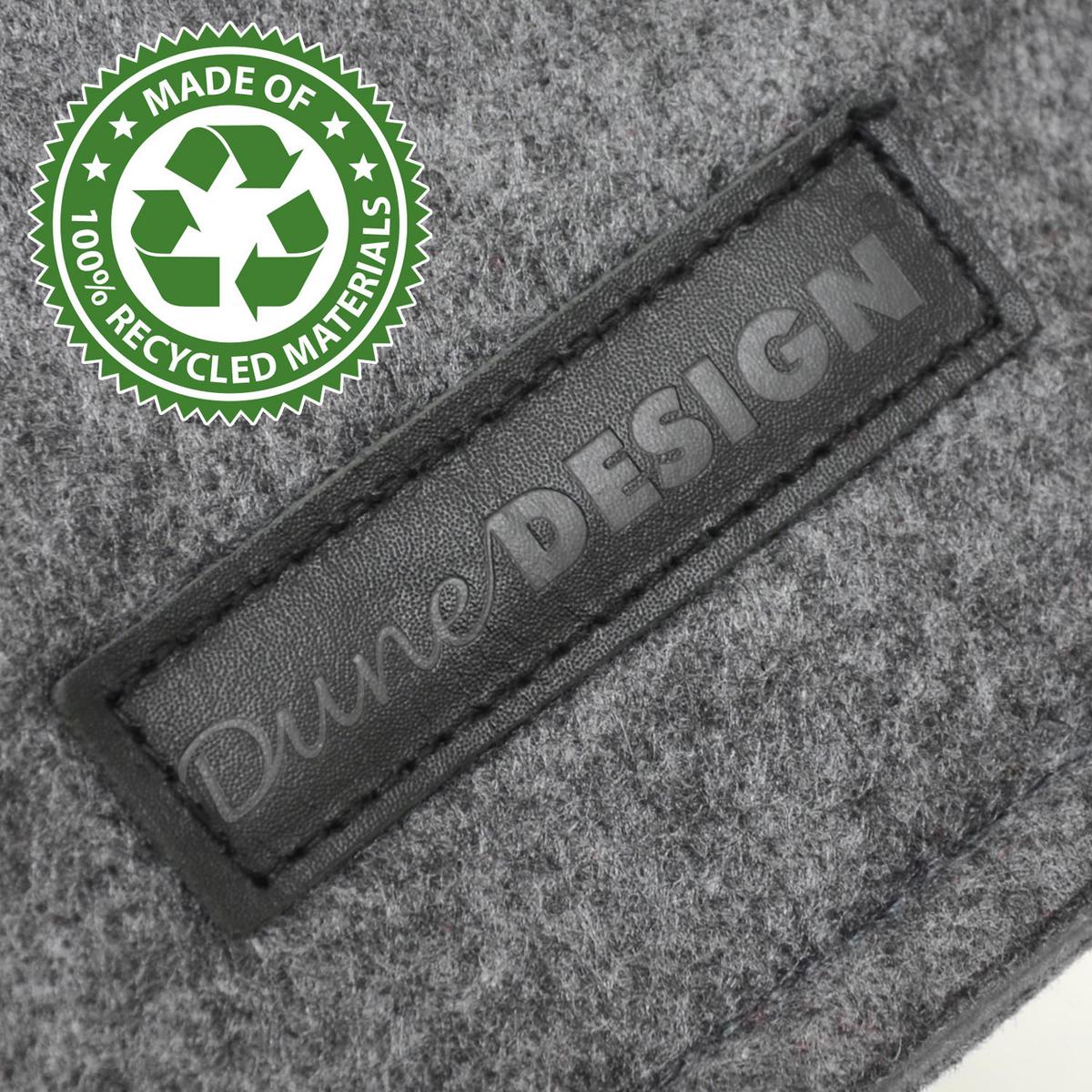 FILZTASCHE, 50x25x25 cm, Grau/türkis - Grau, Kunststoff (50/25/25cm) - Dunedesign