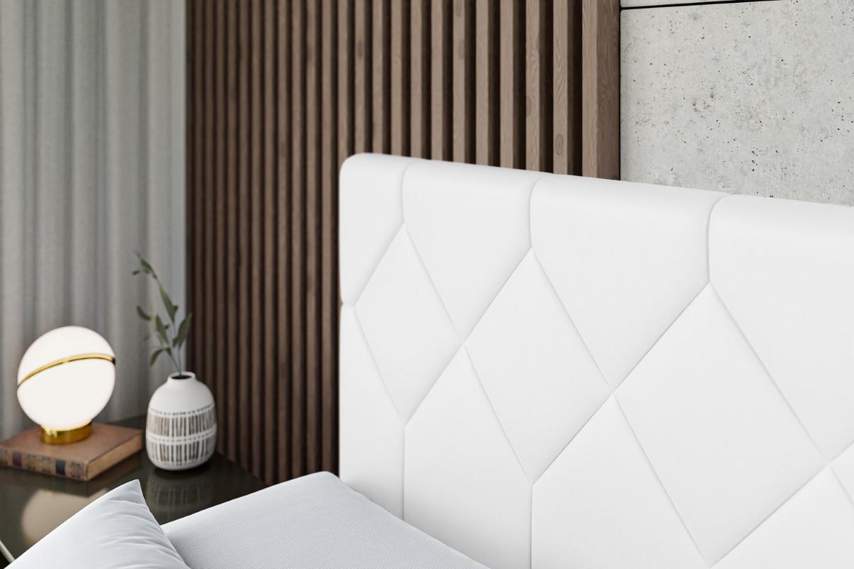 BOXBETT CATOR-Z - 140x200 cm - H4 - Weiß Hochglanz - Weiß Hochglanz, Holzwerkstoff (140/200cm) - ALTDECOR