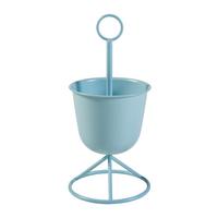 PFLANZENSTÄNDER Alphen - Hellblau, Metall (23/48cm) - [en.casa]