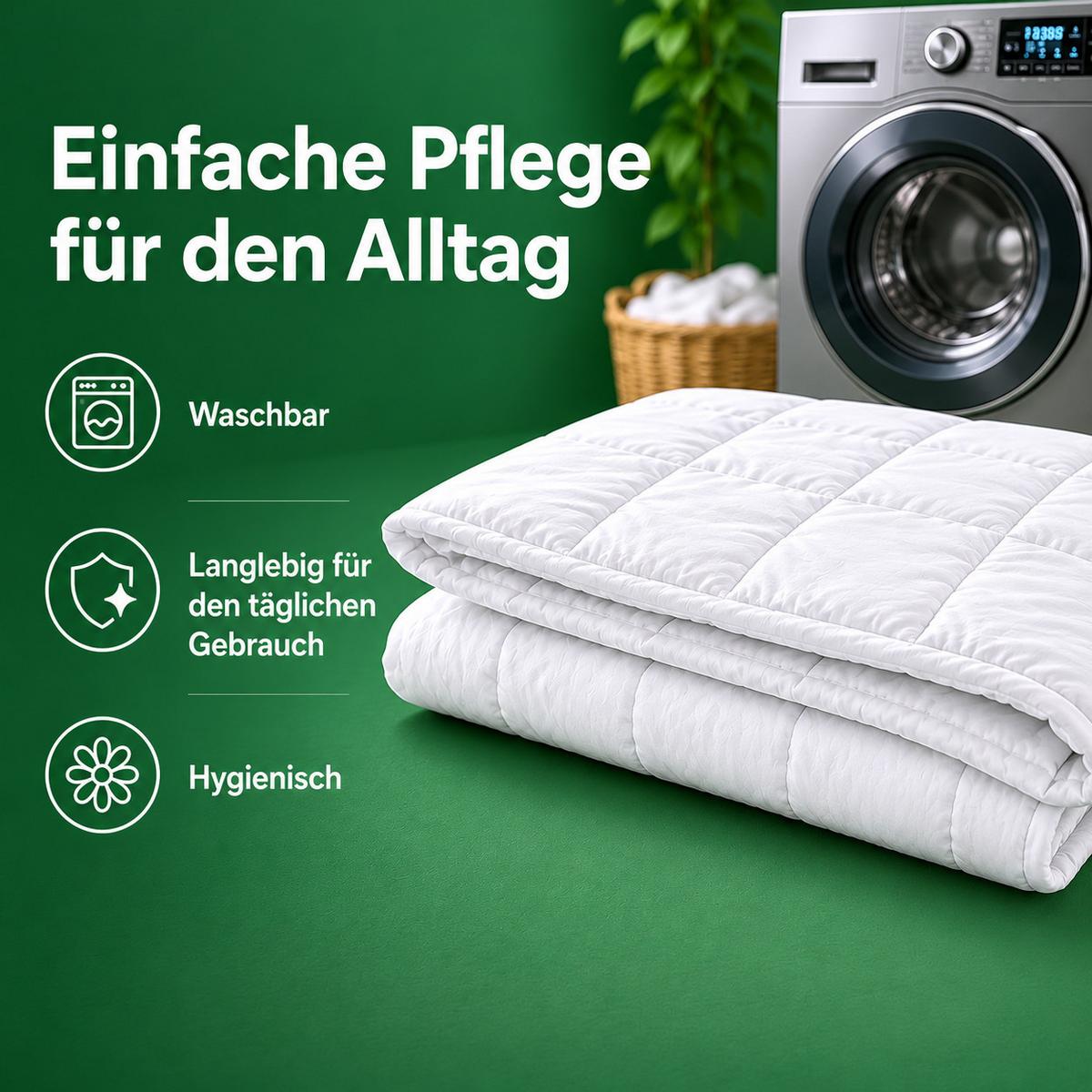 BETTDECKE für heiße Sommer 220 x 240 cm - Weiß, Textil (220/240cm) - Schlaftroll