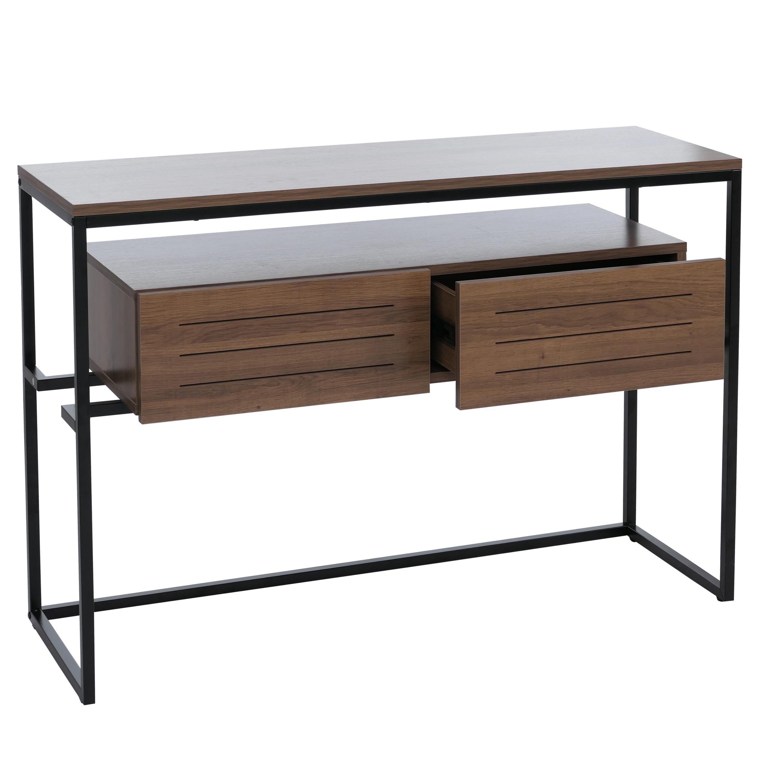 KONSOLENTISCH rechteck Braun - Braun, Holz (40/120/80cm) - MCW