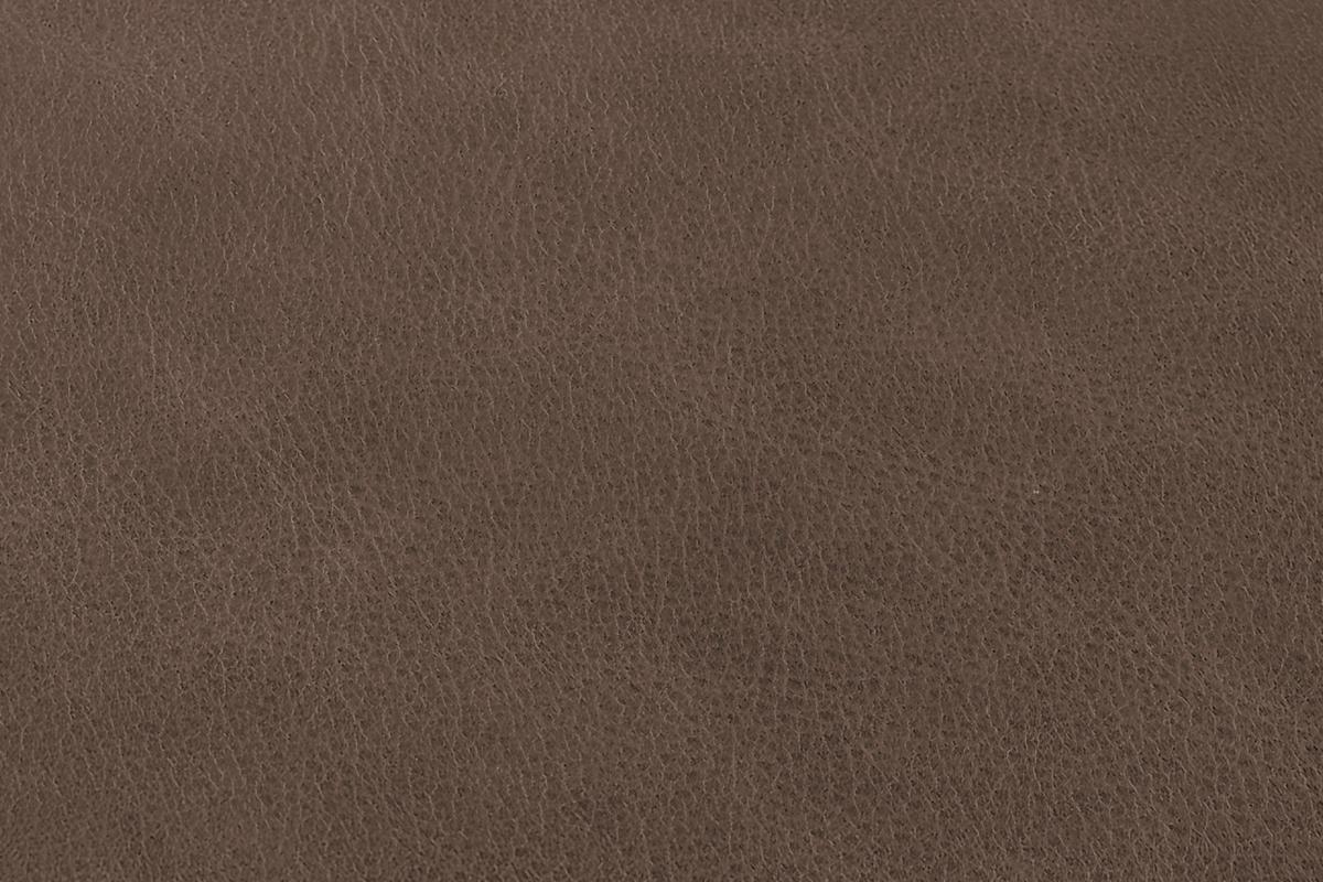 POLSTERHOCKER CELESTE Dunkelbraun Leder - Dunkelbraun, Leder/Kunststoff (120/48/80cm) - KAWOLA