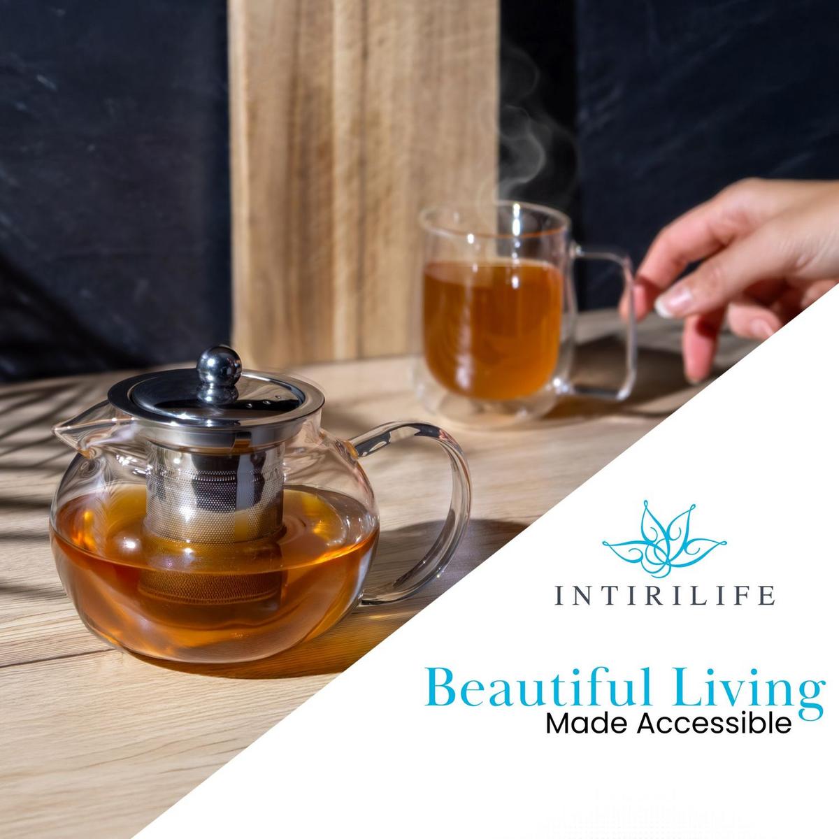 TEEKANNE mit Filter 800ml - Transparent, Glas (0.8L) - Intirilife