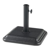 SONNENSCHIRMSTÄNDER Biccari - Schwarz, Stein (35/35cm) - casa.pro