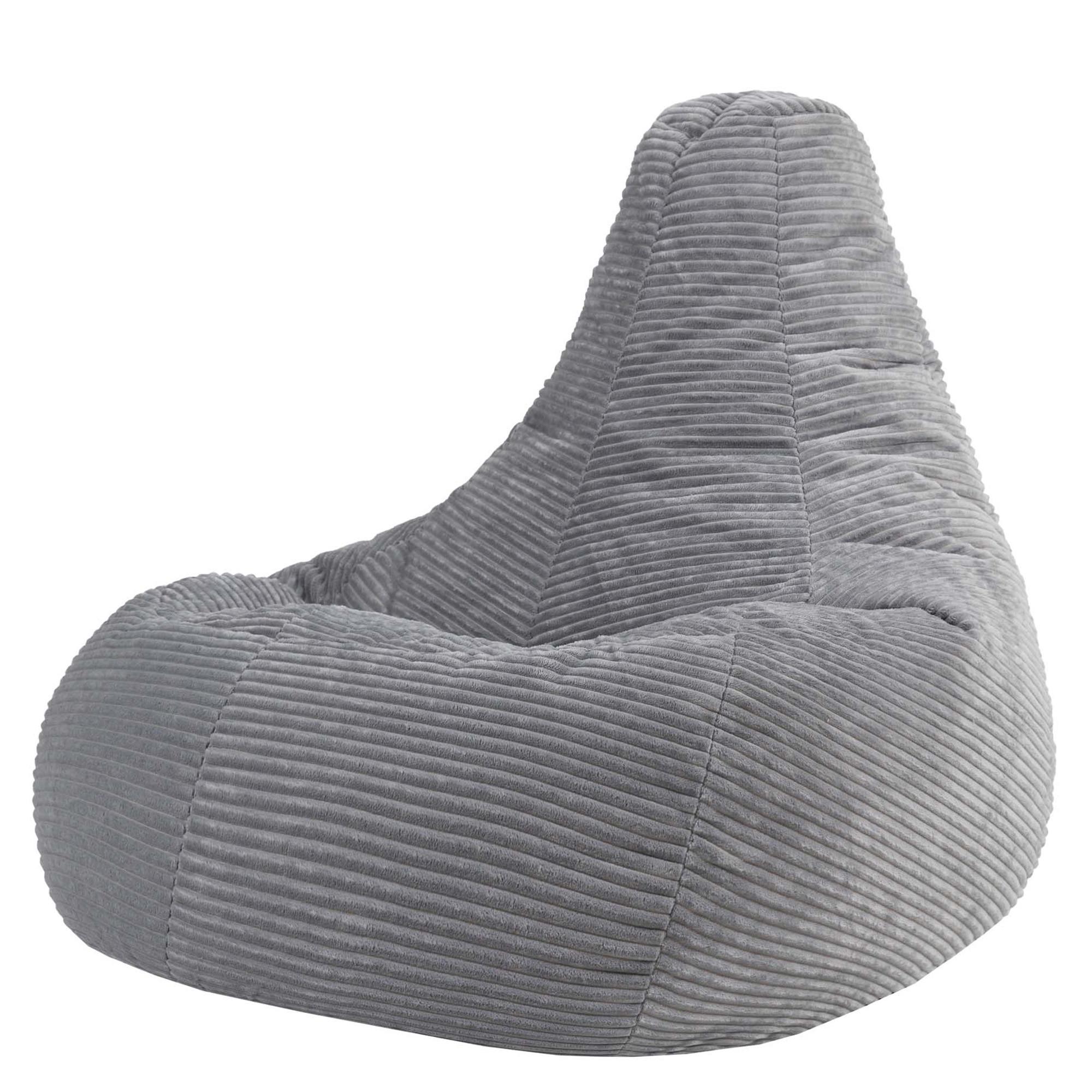 SITZSACK Dalton XXL Cord - Grau, Textil (94/85/92cm) - icon