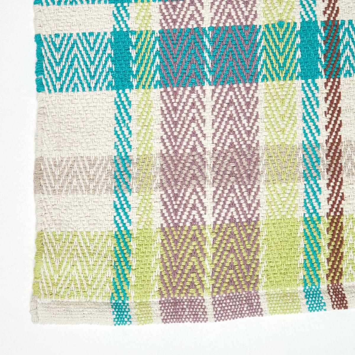TEPPICHLÄUFER Wilson, Baumwolle kariert 66/200 cm - Multicolor, Textil (66/200cm) - Homescapes