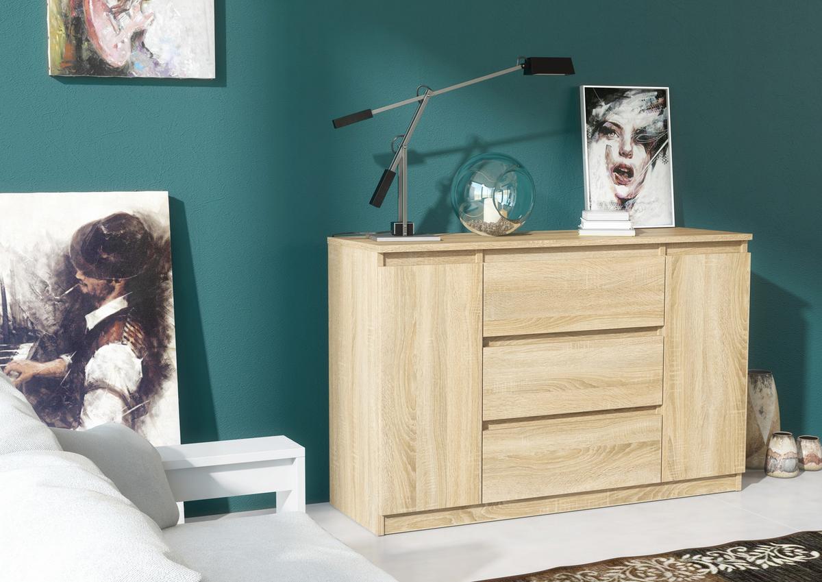 KOMMODE Sonoma 120/79/39 - Sonoma Eiche, Holzwerkstoff (120/79/39cm) - RAUMHIRSCH FURNITURE
